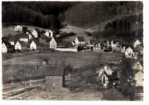 [Ansichtskarte] 5242 KIRCHEN - WEHBACH, Blick in das Dorf. 