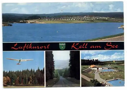 [Ansichtskarte] 5510 SAARBURG - KELL, Feriendorf Hochwald, Segelflieger. 