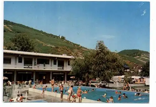 [Ansichtskarte] 5590 COCHEM - POMMERN, Campingplatz A. Lenz, Schwimmbad. 