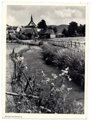 [Ansichtskarte] 5928 BAD BERLEBURG - SCHÜLLAR, Blick auf das Dorf, 1961. 