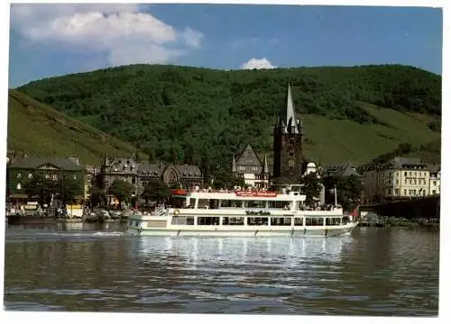 [Ansichtskarte] BINNENSCHIFFE - MOSEL, "KRÖVER REICH" vor Bernkastel - Kues. 