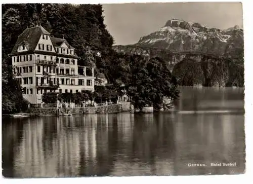 [Ansichtskarte] CH 6442 GERSAU SZ, Hotel Seehof. 