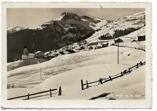 [Ansichtskarte] CH 7433 MATHON GR, Blick  auf den Ort, 1938. 