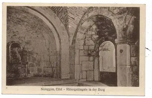 [Ansichtskarte] 5168 NIDEGGEN, Rittergefänfnis  in der Burg, Verlag Peters. 