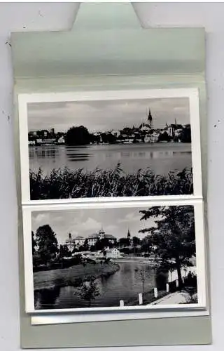[Ansichtskarte] BÖHMEN & MÄHREN - NEUHAUS - JINDRICHUV HRADEC, Kleinbild - Leporello, 10 Ansichten, Verlag Josef Peschek. 