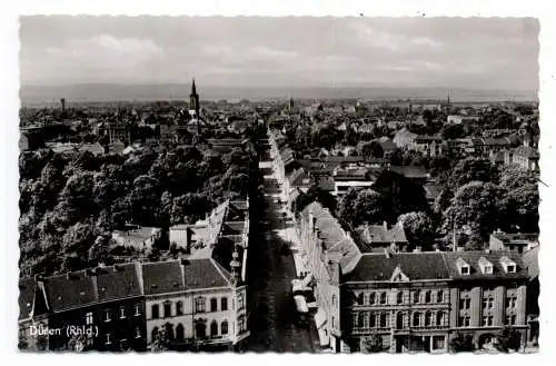 [Ansichtskarte] 5160 DÜREN, Blick auf die Stadt, 1962. 