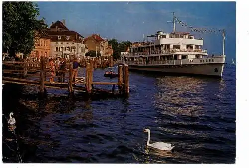 [Ansichtskarte] BINNENSCHIFFE - BODENSEE, "BADEN" vor Überlingen. 