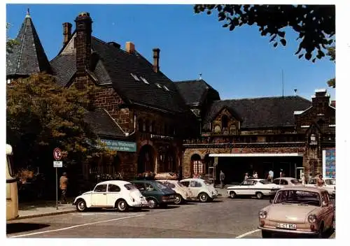 [Ansichtskarte] 3380 GOSLAR, Bahnhof, VOLKSWAGEN, OPEL. 