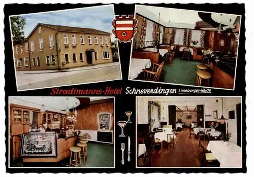 [Ansichtskarte] 3043 SCHNEVERDINGEN, Stradtmanns Hotel, 1963. 