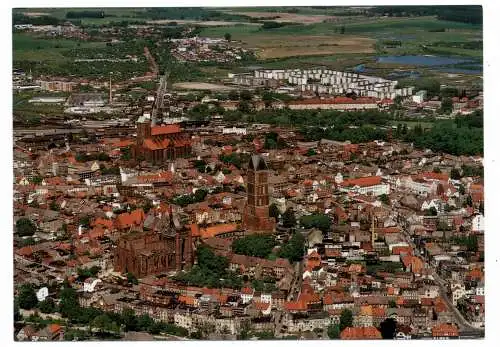 [Ansichtskarte] 0-2400 WISMAR, Luftaufnahme 1997. 