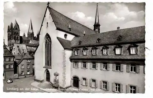 [Ansichtskarte] 6250 LIMBURG, Stadtkirche, Bischöfliches Palais und Dom, 1961. 