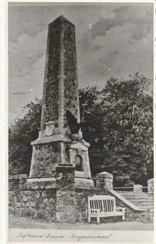 [Ansichtskarte] 0-1430 GRANSEE, Kriegerdenkmal, in den 50er Jahren abphotographiert. 