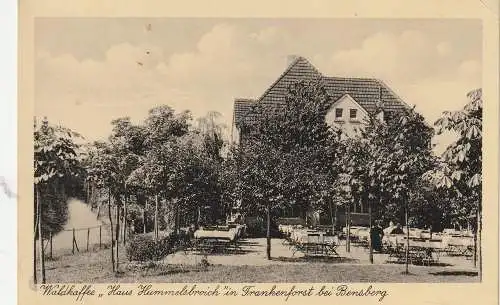 [Ansichtskarte] 5060 BERGISCH GLADBACH - FRANKENFORST, Waldkaffee "Haus Hummelsbroich", 1938. 