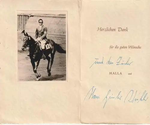 Originalautogramm Hans Günter Winkler