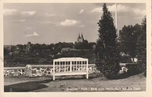 [Ansichtskarte] 0-1430 GRANSEE, Blick vom Heldenhain, Verlag Schöning. 