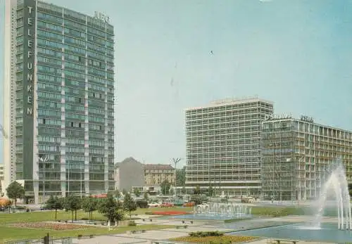 [Ansichtskarte] 1000 BERLIN - CHARLOTTENBURG, Hochhäuser am Ernst Reuter Platz. 