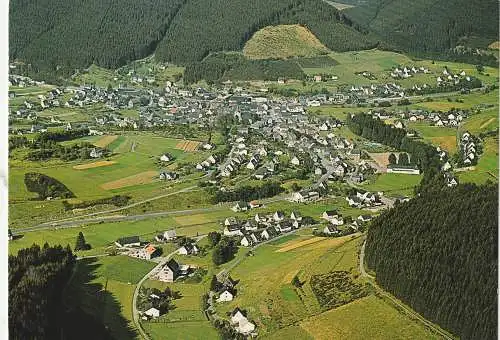 [Ansichtskarte] 5928 BAD LAASPHE - FEUDINGEN, Luftaufnahme. 