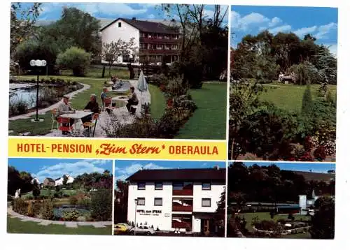 [Ansichtskarte] 6435 OBERAULA, Hotel - Pension "Zum Stern". 