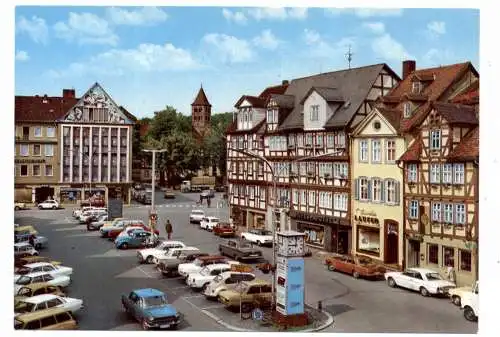 [Ansichtskarte] 6430 BAD HERSFELD, Lingg - Platz, Oldtimer. 