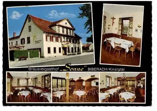 [Ansichtskarte] 7616 BIBERACH / Kinzigtal, Brauereigasthof "Sonne". 