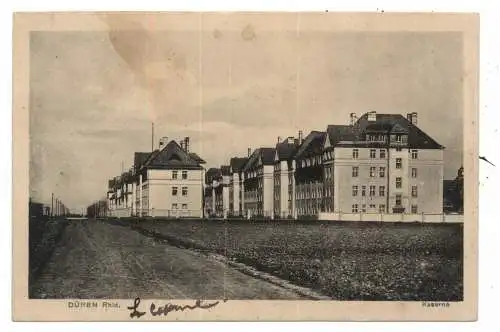 [Ansichtskarte] 5160 DÜREN, Kasernen, 1923, Heiss & Co. - Cöln. 