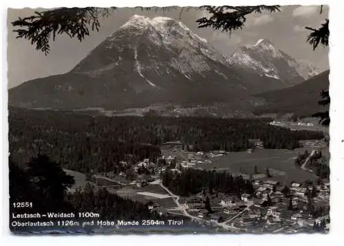 [Ansichtskarte] A 6105 LEUTASCH - WEIDACH, Blick über den Ort 1964. 