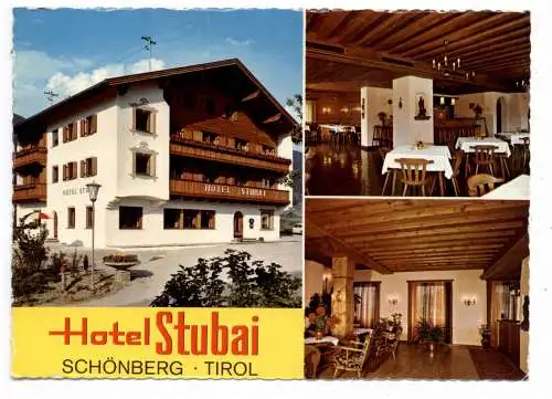 [Ansichtskarte] A 6141 Schönberg / Stubaital, Hotel Stubai. 