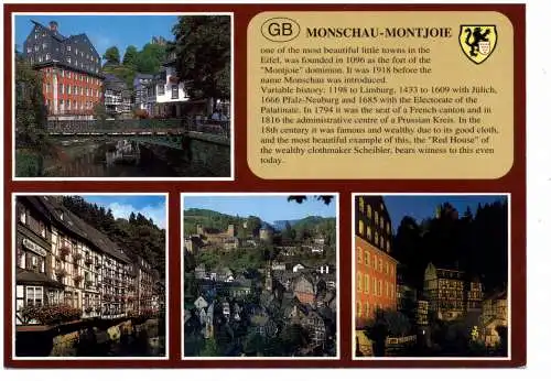 [Ansichtskarte] 5108 MONSCHAU, Chronik AK. 