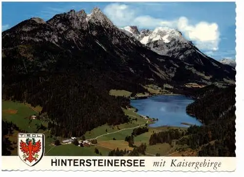 [Ansichtskarte] A 6351 SCHEFFAU, Hintersteinersee, Luftaufnahme. 