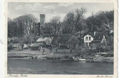 [Ansichtskarte] 2800 BREMEN - GROHN, An der Lesum, 1943. 