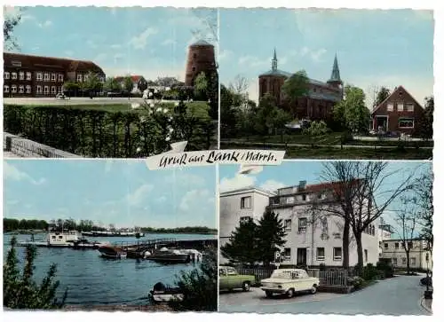 [Ansichtskarte] 4005 MEERBUSCH - LANK, Mehrbild-AK, Rheinfähre, NSU - Prinz. 