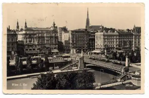 [Ansichtskarte] A 1000 WIEN, Kai, 1940. 