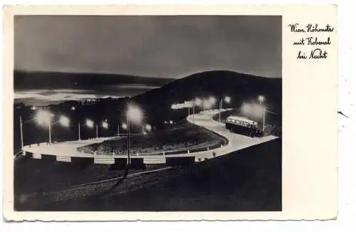 [Ansichtskarte] A 1000 WIEN, Höhenstrasse mit Kobenzl bei nacht. 