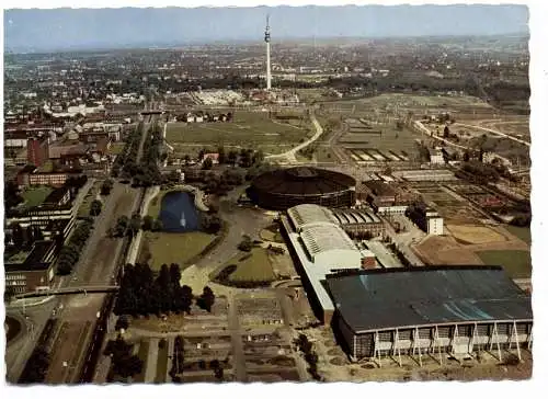 [Ansichtskarte] 4600 DORTMUND, Bundesgartenschau 1959, Luftaufnahme. 