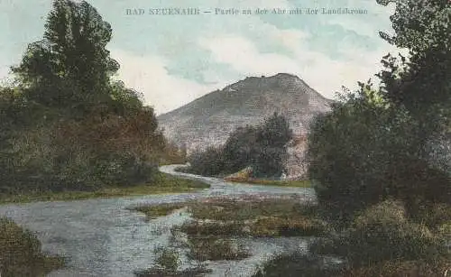 [Ansichtskarte] 5483 BAD NEUENAHR - AHRWEILER, Blick von der Ahr auf die Landskrone, 1910. 