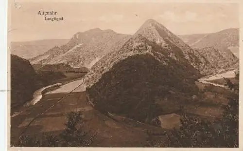 [Ansichtskarte] 5486 ALTENAHR, Langfigtal / Ahrschleife, 1928. 