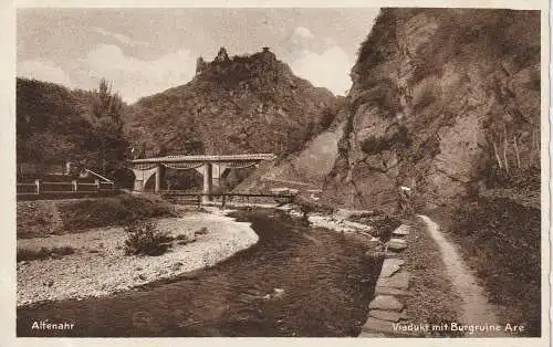 [Ansichtskarte] 5486 ALTENAHR, Ruine Are & Tunnels, 1934. 