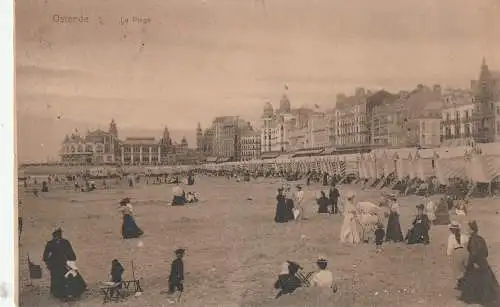 [Ansichtskarte] B 8400 OOSTENDE, Strand, 1910, NELS # Ostende 54. 
