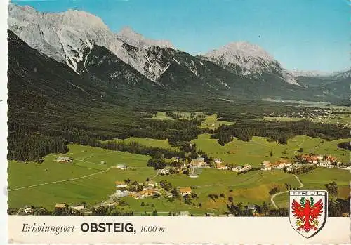 [Ansichtskarte] A 6416 OBSTEIG, Luftaufnahme. 