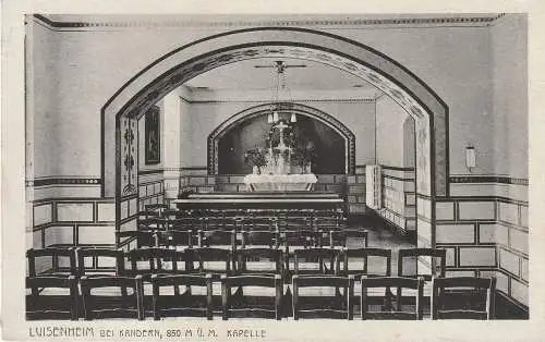 [Ansichtskarte] 7842 KANDERN, Luisenheim, Kapelle. 