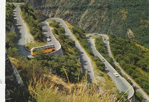 [Ansichtskarte] OMNIBUS - POSTOMNIBUS SCHWEIZ, Val d'Anniviers. 