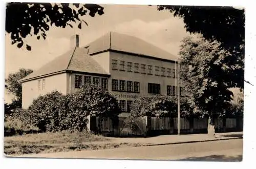 [Ansichtskarte] 0-1322 GARTZ / Oder, Friedensschule, 1960. 