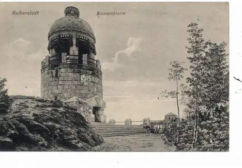 [Ansichtskarte] 0-3600 HALBERSTADT, Bismarckturm. 