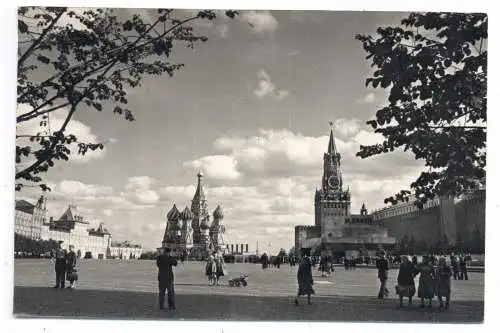 [Ansichtskarte] RU 101000 MOSKAU / MOSKWA, Roter Platz / Kreml, 1962. 