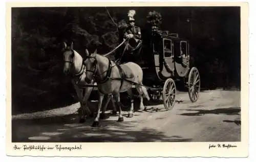 [Ansichtskarte] 0-6826 SITZENDORF, Die Postkutsche im Schwarzatal. 