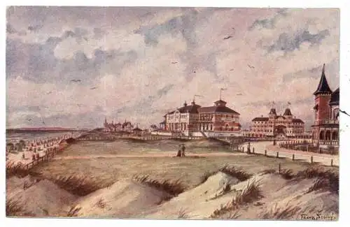 [Ansichtskarte] DK 6720 NORDBY / FANÖ, Nordseebad, Künstler - Karte Franz Sedivy, ca. 1900, Verlag Quist. 