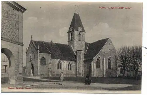 [Ansichtskarte] F 27630 ECOS, l'Eglise, 1917. 