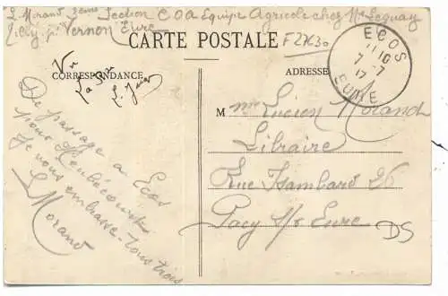 [Ansichtskarte] F 27630 ECOS, l'Eglise, 1917. 