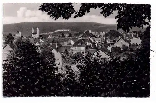 [Ansichtskarte] 3353 BAD GANDERSHEIM, Blick auf den Ort 1955, Landpoststempel "20b Dannhausen über Seesen". 