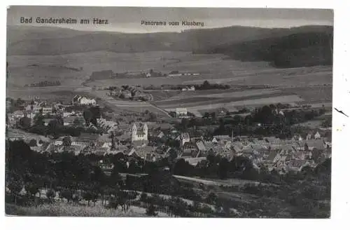 [Ansichtskarte] 3353 BAD GANDERSHEIM, Blick vom Klusberg, 1928, Verlag Röttger. 